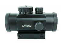 Коллиматорный прицел Red Dot 1x40RD закрытого типа на Weaver вид сбоку