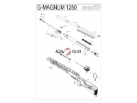 Пневматическая винтовка Gamo G-Magnum 1250 3J 4,5 мм взрыв-схема