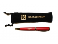 Ручка Калашников Прочность (шариковая, красная с золотом) в чехле