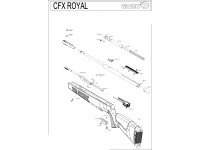 Пневматическая винтовка Gamo CFX Royal 3J 4,5 мм взрыв-схема