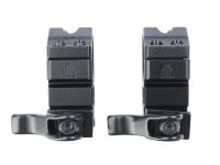 Кольца Leapers UTG 25,4 мм быстросъёмные на Picatinny с рычажным зажимом высокие (RQ2W1204) вид сбоку