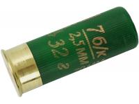 Патрон 12x70 Русский охотник (Практик) бесконтейнерный № 7 32 гр AZOT (в пачке 25 штук, цена 1 патрона) вид сбоку