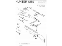 Пневматическая винтовка Gamo Hunter 1250 5,5 мм (переломка, дерево) взрыв-схема