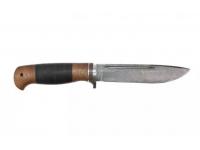 Нож Охотник, дамасская сталь (Ворсма) вид справа