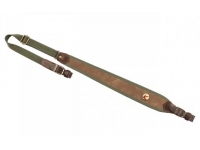 Ремень Vektor Р-302 для ружей (натуральная кожа, неопрен, полиамидная лента, ширина 20 мм, зеленый+коричневый)