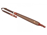 Ремень Vektor Р-301 для ружей (натуральная кожа, неопрен, полиамидная лента, ширина 20 мм, коричневый)