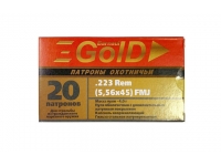 Патрон 5,56x45 (.223 Rem) FMJ 4,0 гр. лат. п. лат. г. Gold БПЗ (в пачке 20 шт, цена 1 патрона) упаковка