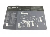 Коврик для чистки оружия Sig Sauer P229 (42,5x28 см, черно-белый)