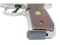 Пневматический пистолет Umarex Beretta 92 FS никель с деревянными рукоятками б/у №H14612035 магазин