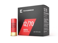 Патрон охотничий Калашников 12/70 дробь № 0000 навеска 32 г (в пачке 25 шт, цена за 1 патрон) в коробке