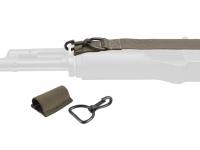 Оружейный ремень ДОЛГ-М2 (комплектация стандарт, зеленый) крепления