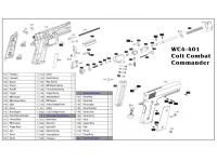 Ствол в сборе к Borner WC401 на схеме