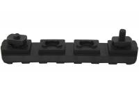 Планка Пикатинни DLG Tactical M-LOK на 7 шагов (черный) вид сбоку