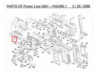 Пружина затворной рамы Daisy 5501 на взрыв-схеме