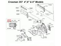Шайба пружины штока клапана Crosman 357 на схеме
