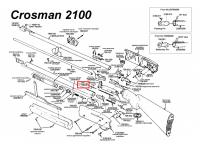 Подаватель (толкатель) магазина Crosman AM77, 2100 на схеме