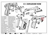 Винт 2х6 мм Crosman С11 на взрыв-схеме