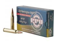 Патрон 5,56x45 (.223 Rem) HP BT 4,86 PPU (в пачке 20 штук, цена 1 патрона)