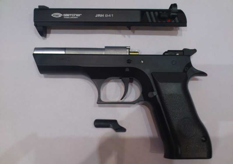 4)Разборка пистолета Gletcher JRH 941
