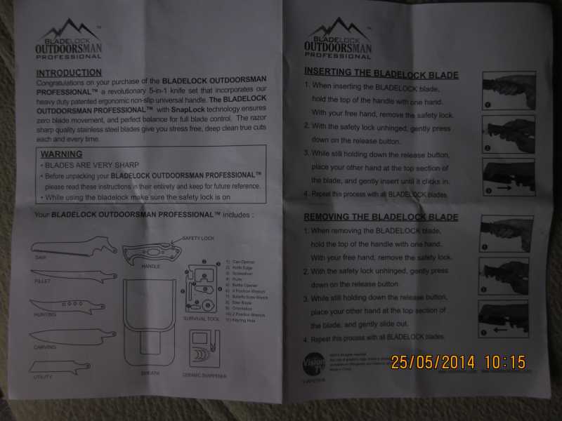 16)обзор ножа Bladelock outdoorsman professional
