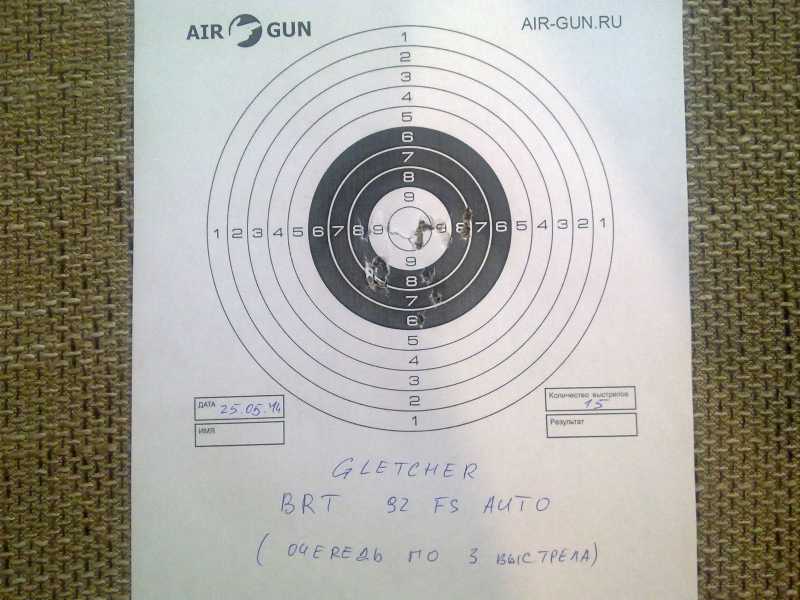 2)Оценка точности и кучности BRT 92 FS AUTO. Специально для ravil_killer 