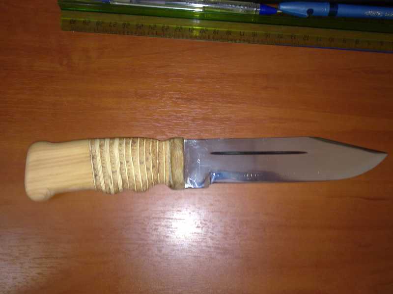 6)Как сделать нож кривыми руками.