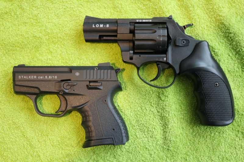 3)Пистолет STALKER сигнальный 5,6x16 (черный) M906