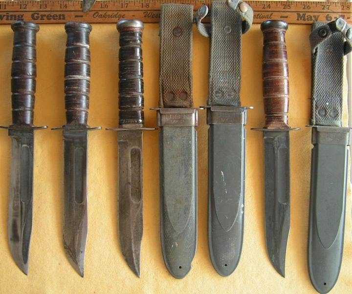 4)Ka-Bar Fighting Knife USMC - нож морпеха.