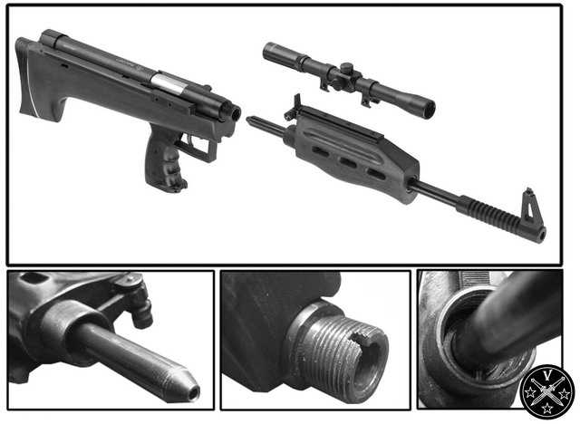 Соединение основных частей винтовки Shanghai QB-57между собой
