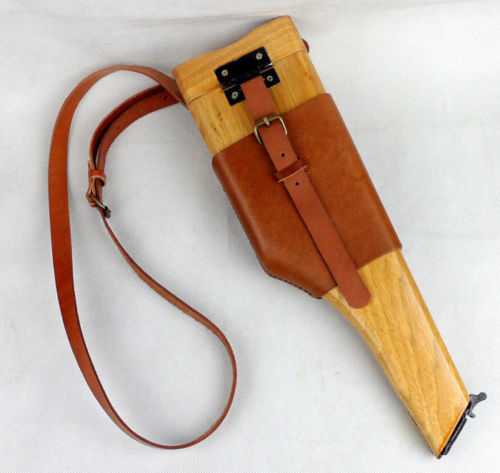 4)Mauser c96 деревянная кобура с ремнем через плечо