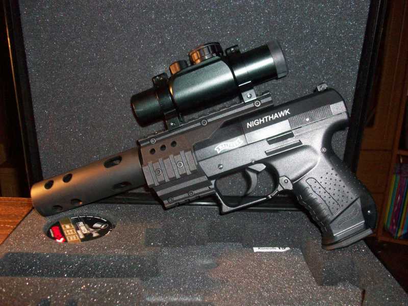 1)Обзор пневматическго пистолета Umarex Walther NightHawk 