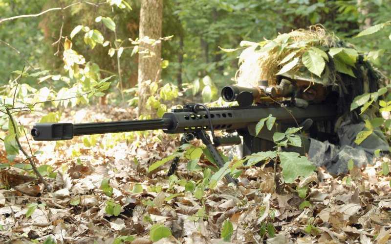 4)Крупнокалиберные снайперские винтовки Barrett M82A1/M107A1