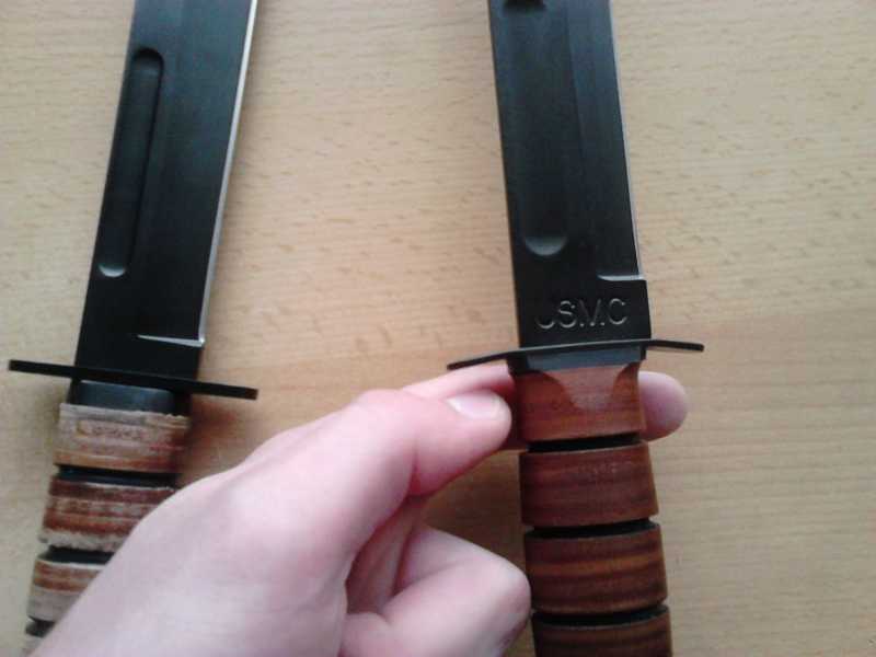 6)Ножи KA-BAR vs. MFH. Найди отличия.