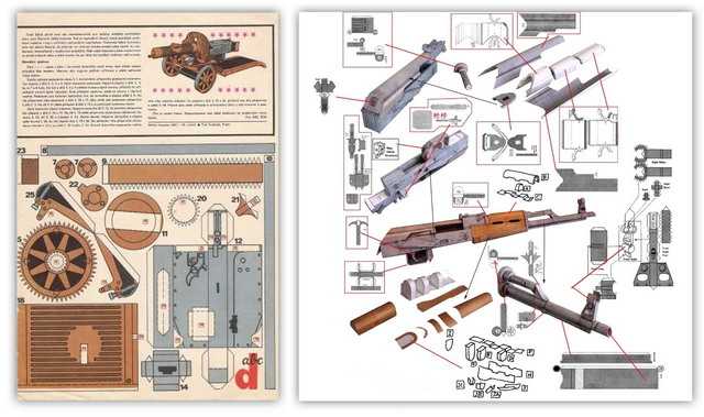 Наборы для бумажного моделирования оружия