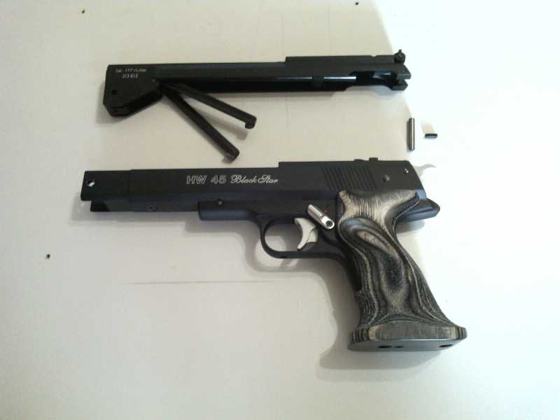 4)Обзор- разборка Weihrauch hw 45 Black Star.