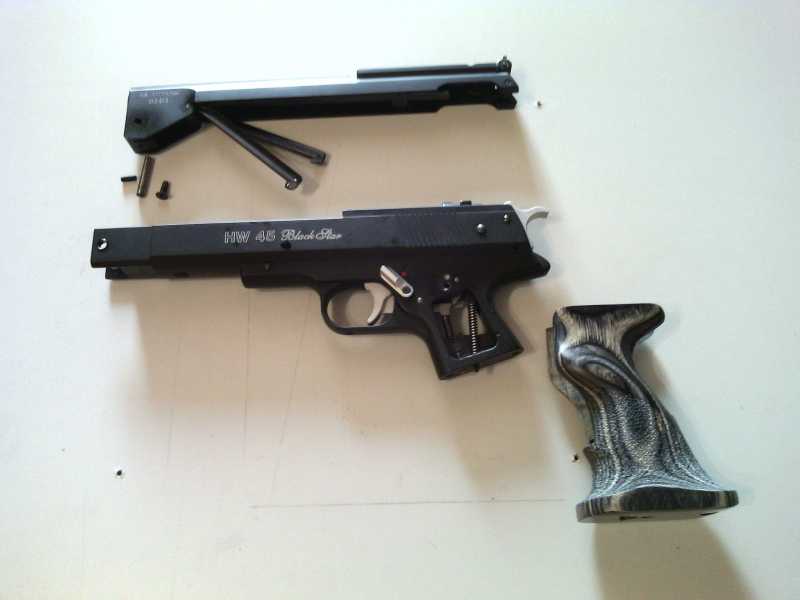 7)Обзор- разборка Weihrauch hw 45 Black Star.