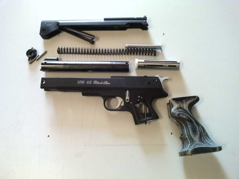 13)Обзор- разборка Weihrauch hw 45 Black Star.