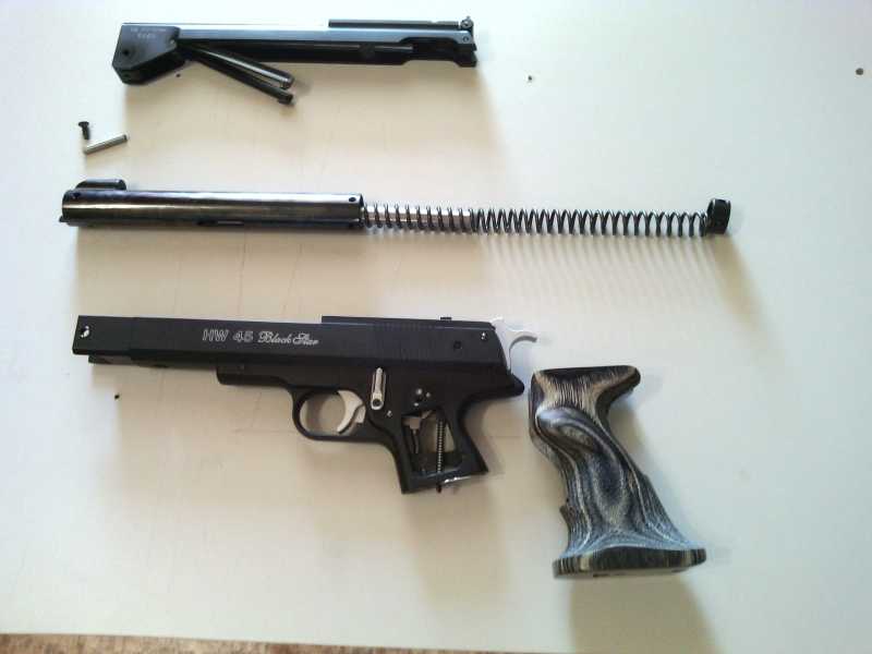 14)Обзор- разборка Weihrauch hw 45 Black Star.