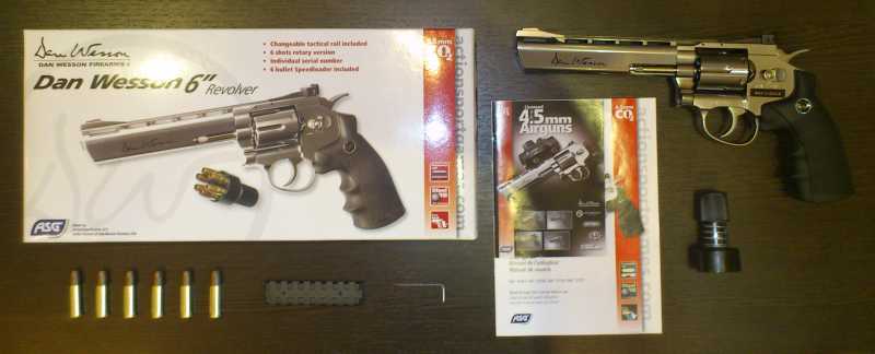 1)Обзор револьвера ASG Dan Wesson 6 