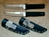 Kobun и Tesla. Ножны одинаковые, ножи не совсем...