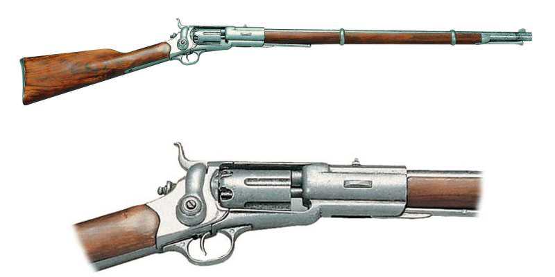 1)Репликанты DENIX - 6-ти зарядная винтовка «Кольт» пехоты США 1850 г