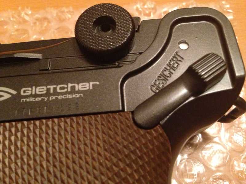 20)Обзор пневматического пистолета Gletcher P08. (Премьера 2013 года!)