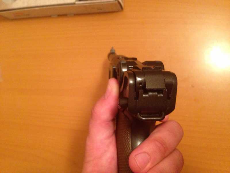 12)Обзор пневматического пистолета Gletcher P08. (Премьера 2013 года!)