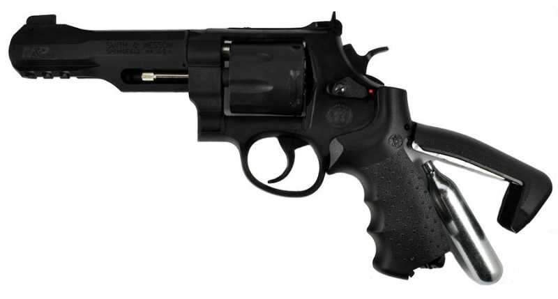 4)ПНЕВМАТИЧЕСКИЙ ПИСТОЛЕТ РЕВОЛЬВЕР SMITH & WESSON M&P R8