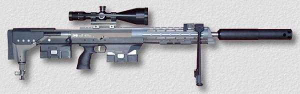 1)Крупнокалиберная снайперская винтовка DSR-Precision DSR 50