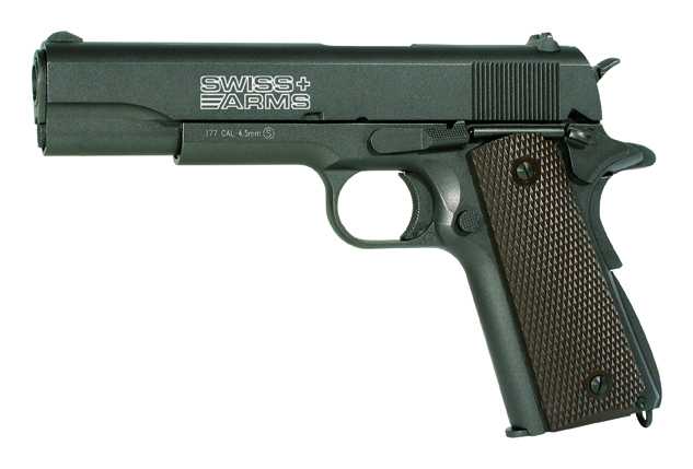 2)Пневматический пистолет Swiss Arms P1911