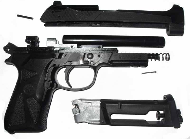 3)Разборка Beretta 90 two black