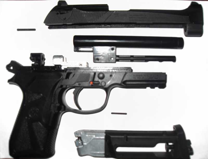 4)Разборка Beretta 90 two black