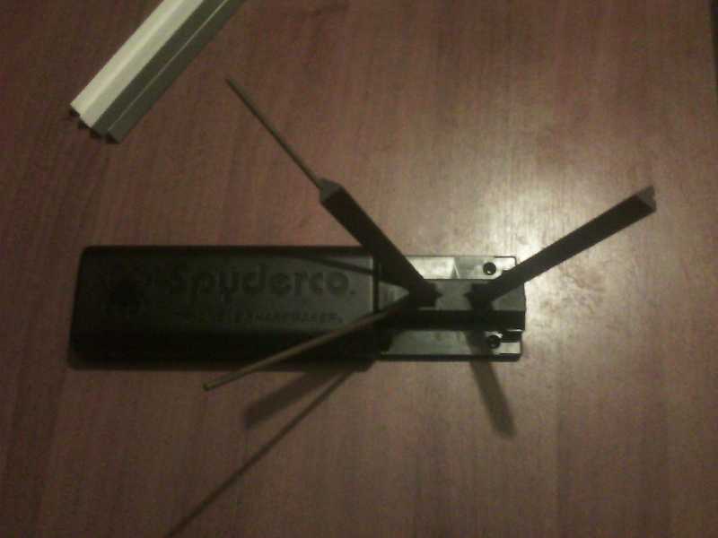 7)Заточка ножей от Spyderco