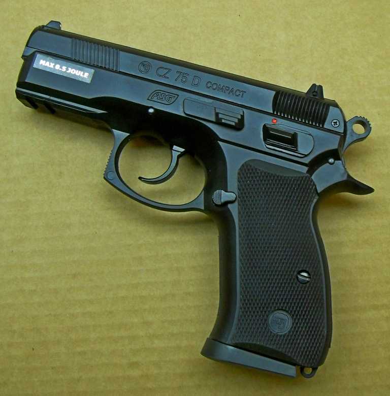 4)Спринговый пистолет ASG CZ 75D Compact. 